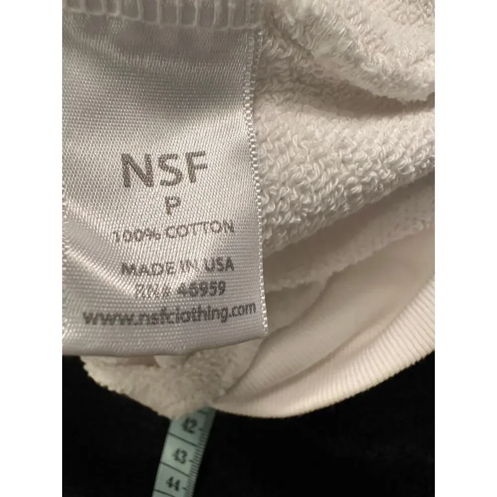 NSF MILDRED HOOK-AND-EYE HOODIE SWEATSHIRT ASYMMETRIC METAL HARDWARE